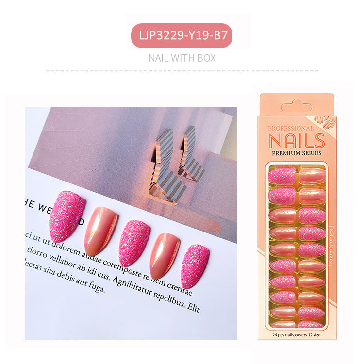(Special recommendation)Magic Mirror-Glitter Glitter Medium Length Resort Nails