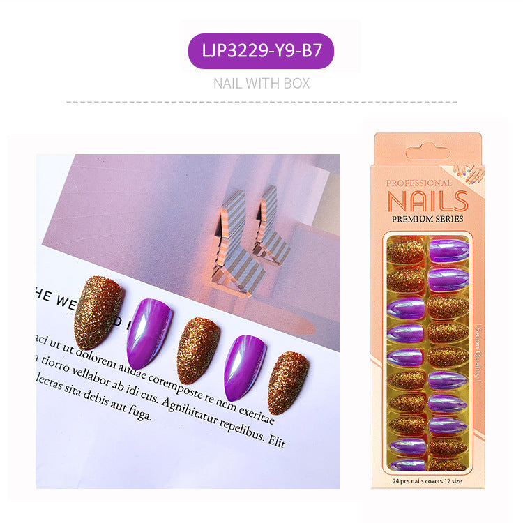 (Special recommendation)Magic Mirror-Glitter Glitter Medium Length Resort Nails