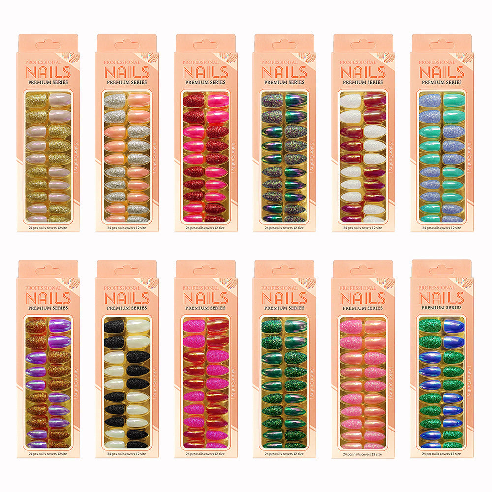 (Special recommendation)Magic Mirror-Glitter Glitter Medium Length Resort Nails