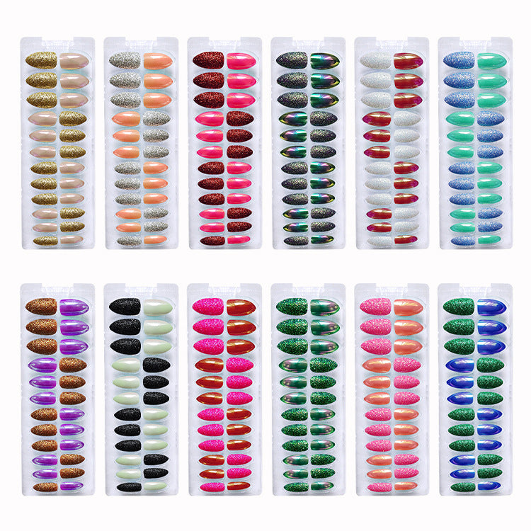 (Special recommendation)Magic Mirror-Glitter Glitter Medium Length Resort Nails