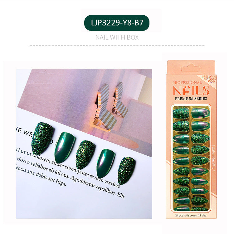 (Special recommendation)Magic Mirror-Glitter Glitter Medium Length Resort Nails