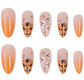 LP-Pumpkin Monster-Long Pointed Matte Detachable Fake Nails 24pcs