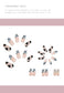 (L-55)Cow Butterfly-24PCS Press on Nails Long Acrylic Ballerina Coffin Fake Nails Full Cover False Nails with Cow Printed Rhinestonew Sparkling Bow for Women Girls