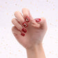 24Pcs Sparkly Crystal Fake Nails Glitter Moon Star Full Cover Acrylic Medium Lucency Sequins False Nails Party Prom Press on Nail for Women and Girls(S-002 )