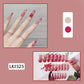 (M-15)Pink Girl-Bow Fake Nails Pink Press On Nails Ballet False Nails for Girls Women (24PCS)