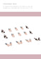 (L-55)Cow Butterfly-24PCS Press on Nails Long Acrylic Ballerina Coffin Fake Nails Full Cover False Nails with Cow Printed Rhinestonew Sparkling Bow for Women Girls