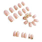 MS-Fairy Butterfly Medium Square Glossy Fake Nails 24pcs