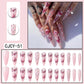 LP-Diamond Butterfly-Long Pointed Glossy Detachable Fake Nails 24pcs