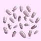 MR-Royal Gem-Medium Round Glossy Fake Nails 24pcs