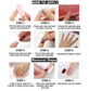 (15)Romantic love-Nails Press on Acrylic Fake Nails Full Cover Ballerina False Nails for Women and Girls 24PCS